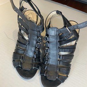 Guess WGKennie-T Black Strappy High Heels
